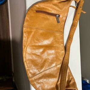 HOBO Rich Tan Leather Hobo Bag